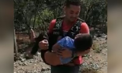 Niño rescatado en Jalapa