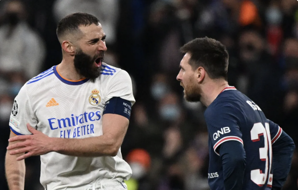 Karim Benzema y Lionel Messi