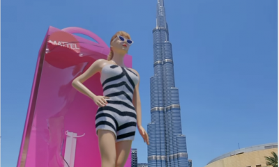 Video viral de Barbie gigante.