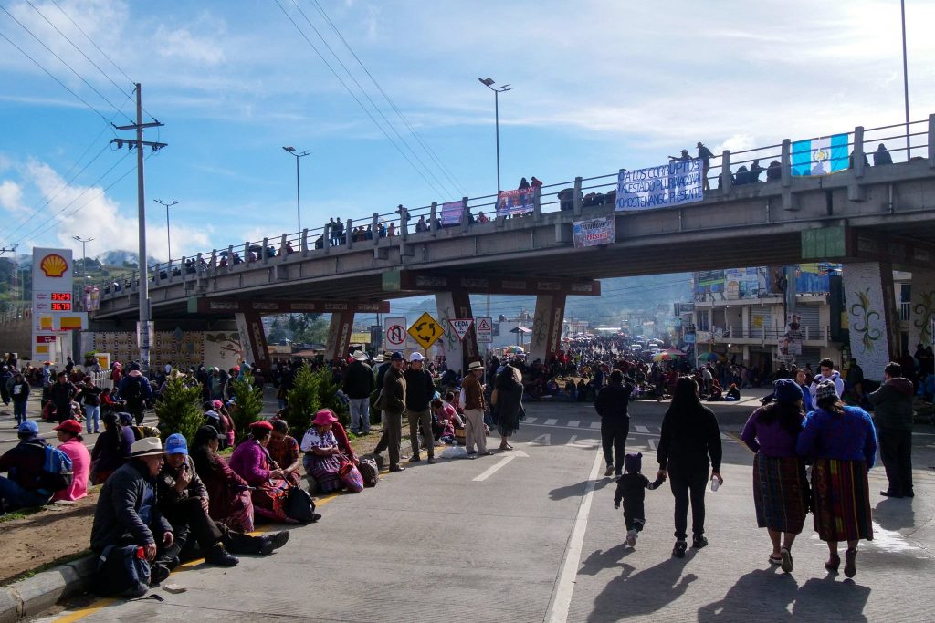 Bloqueos en Guatemala