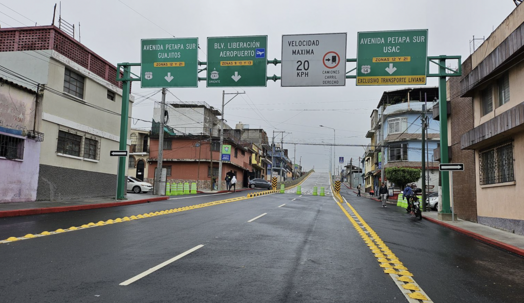 Habilitan viaducto de la 13 calle y calzada Atanasio Tzul, zona 12
