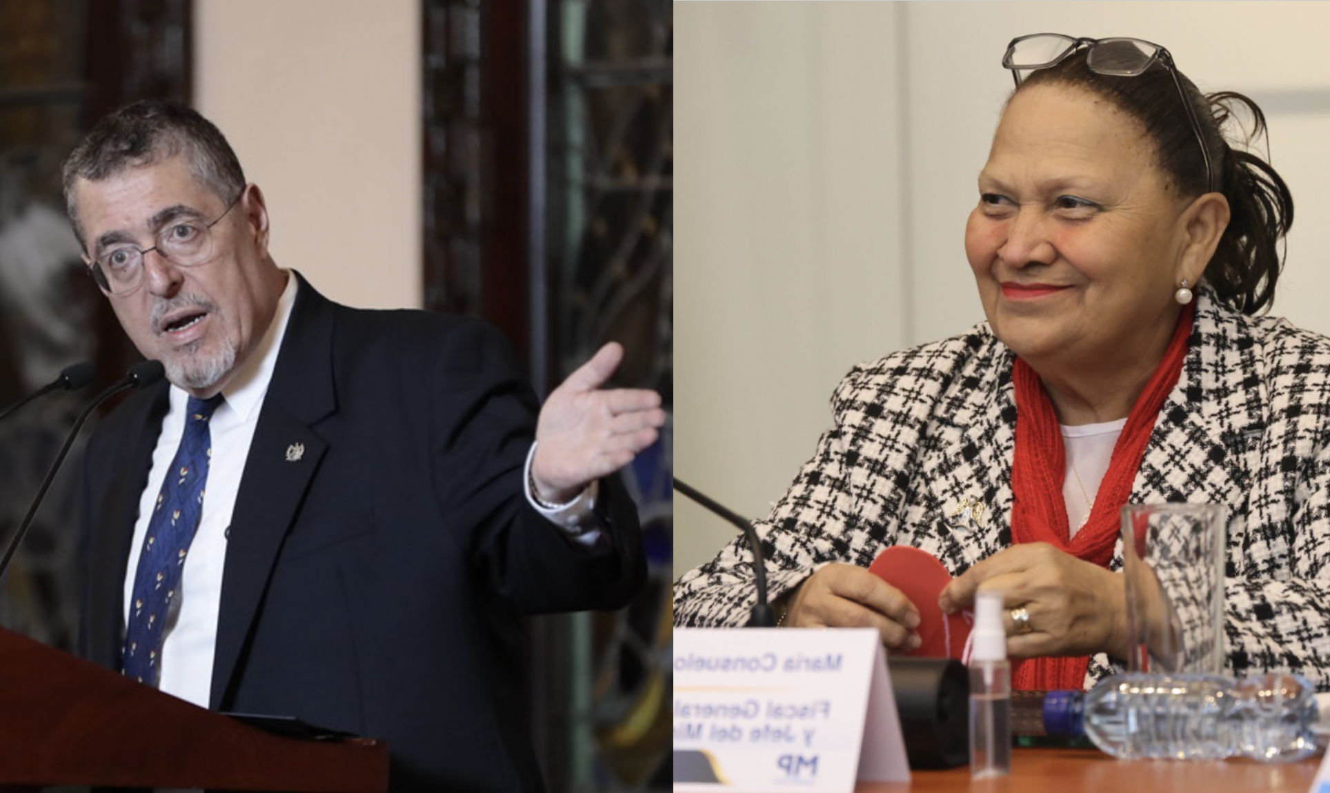 Bernardo Arévalo y Consuelo Porras