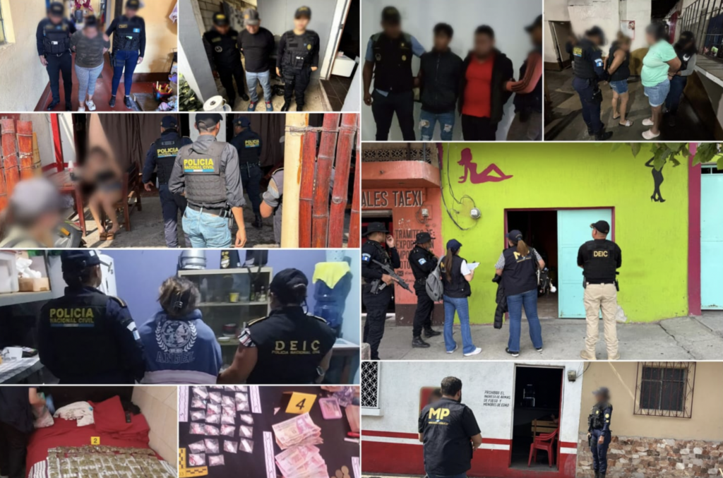 Rescatan a 32 víctimas de explotación sexual y capturan a 16 personas en operativo