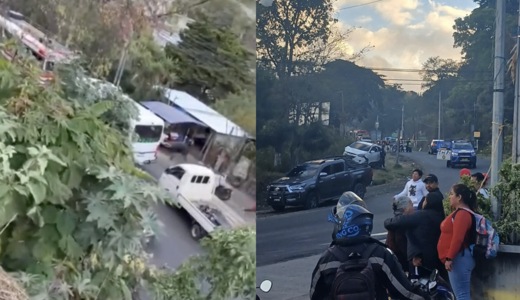 VIDEO: Así ocurrió el enfrentamiento armado en ruta a San Pedro Sacatepéquez