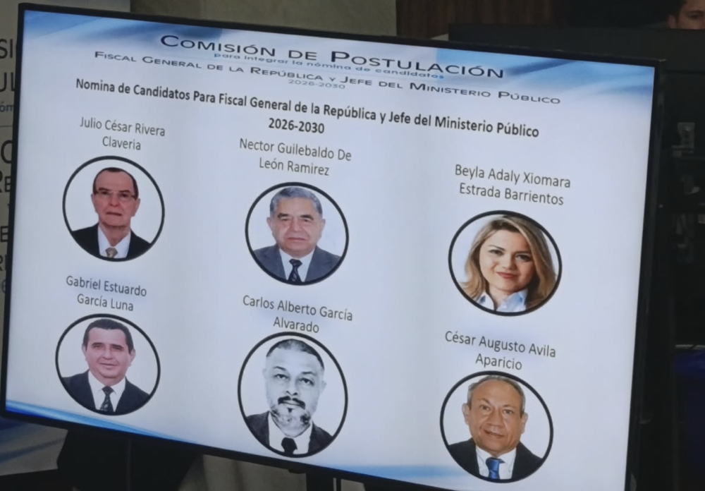 Tras orden de la CC, integran nueva nómina de candidatos a fiscal general del MP