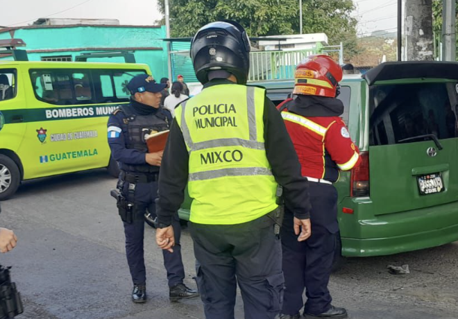 Disparos en Mixco: atacan a conductor de taxi pirata este miércoles