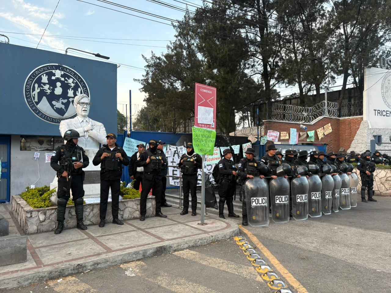 ¡Antimotines y el MP! Así amaneció la USAC este jueves tras elección de rector