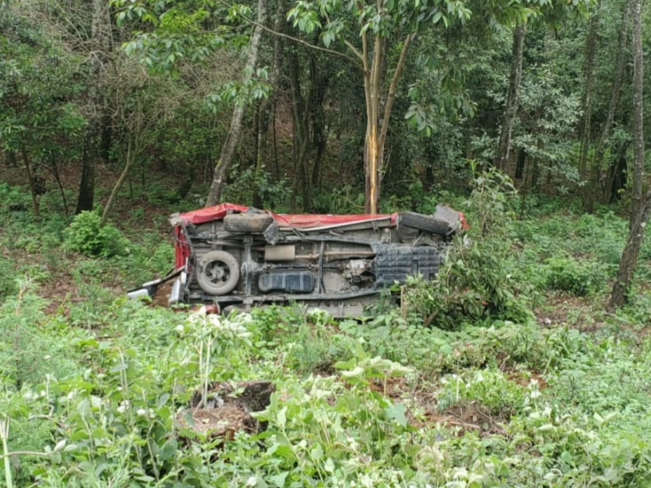 Nueve heridos deja un accidente en ruta a Las Lagunas, Sololá