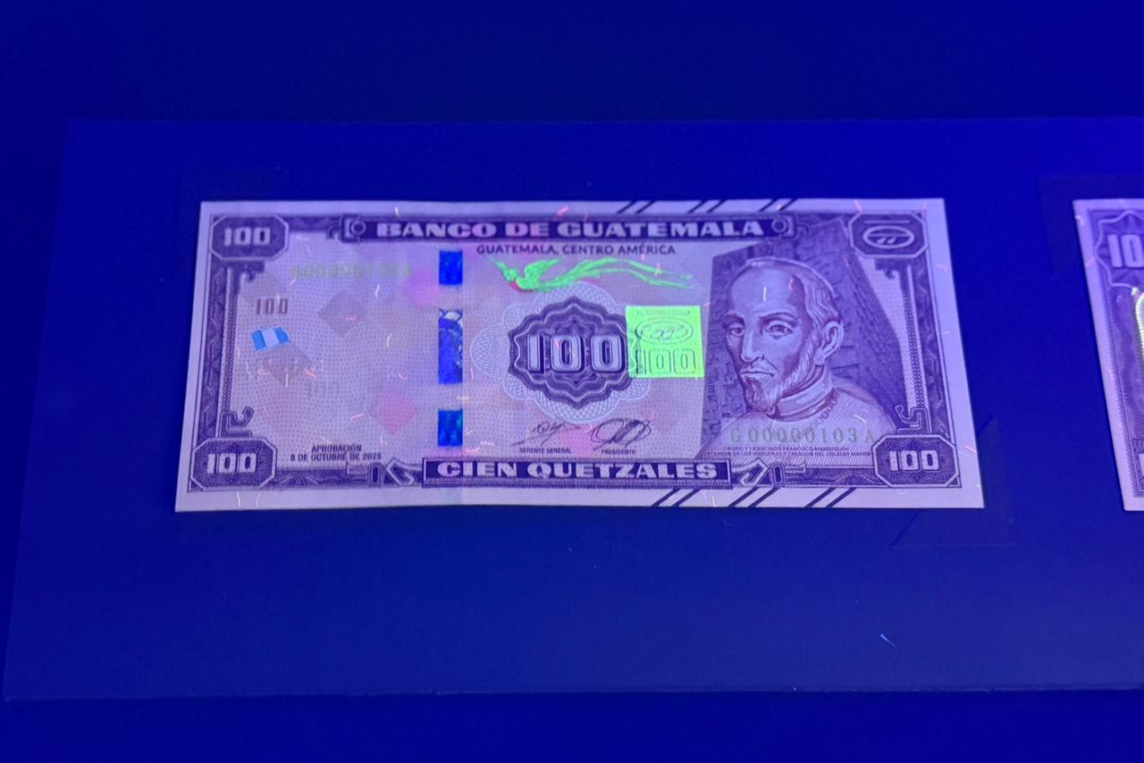 Los detalles del billete conmemorativo de Q100 que comenzará a circular pronto
